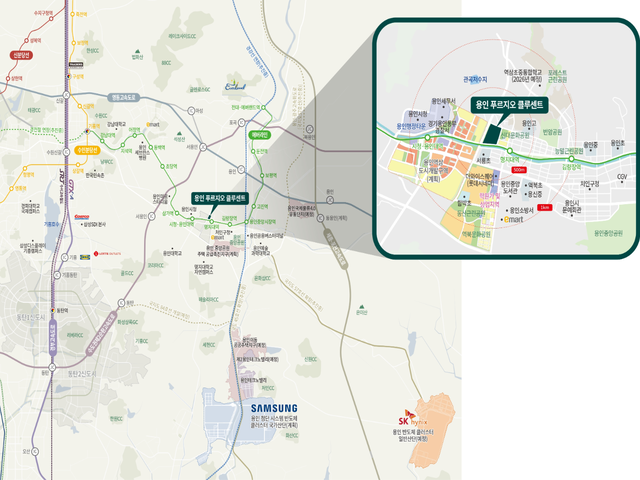 용인푸르지오클라센트 입지환경